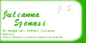 julianna szenasi business card