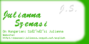 julianna szenasi business card